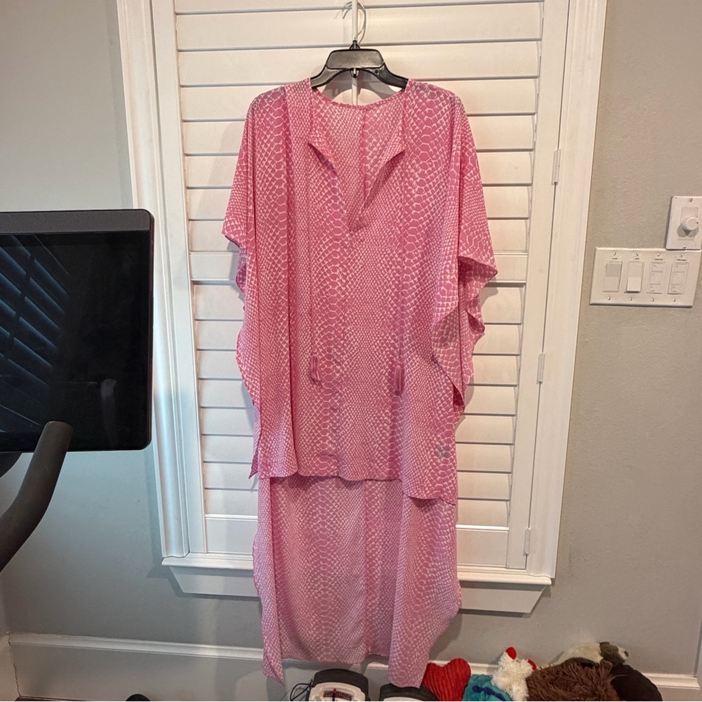 BUDDY LOVE || Pink snake Patterned Kaftan Dress